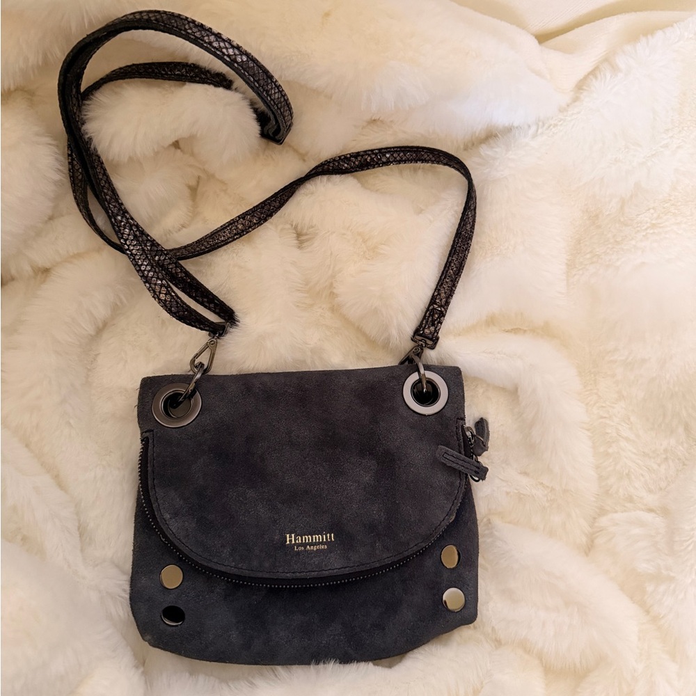 Hammitt Charcoal Gray Crossbody Bag 2 in 1 Reversible